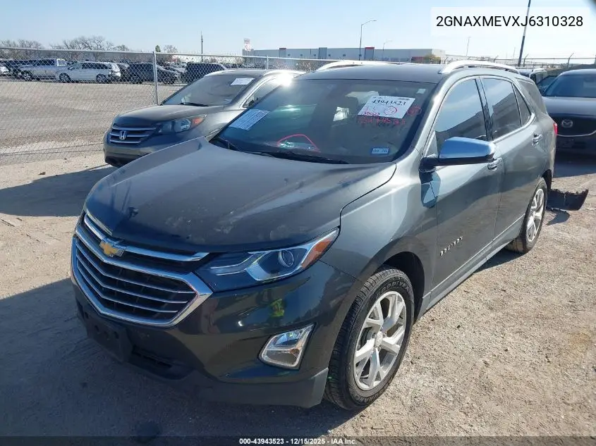 2GNAXMEVXJ6310328 2018 Chevrolet Equinox Premier