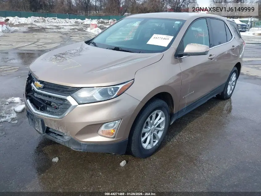 2GNAXSEV1J6149999 2018 Chevrolet Equinox Lt