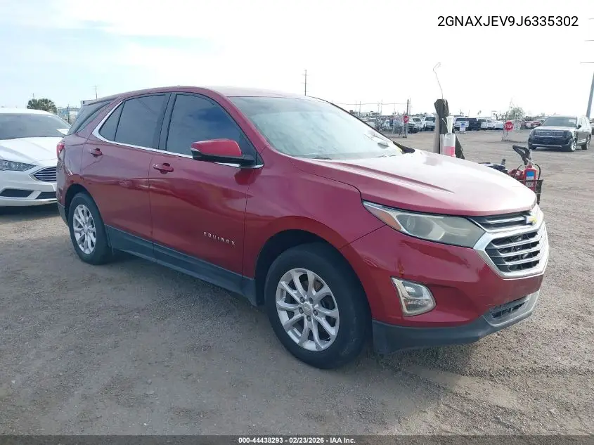 2GNAXJEV9J6335302 2018 Chevrolet Equinox Lt