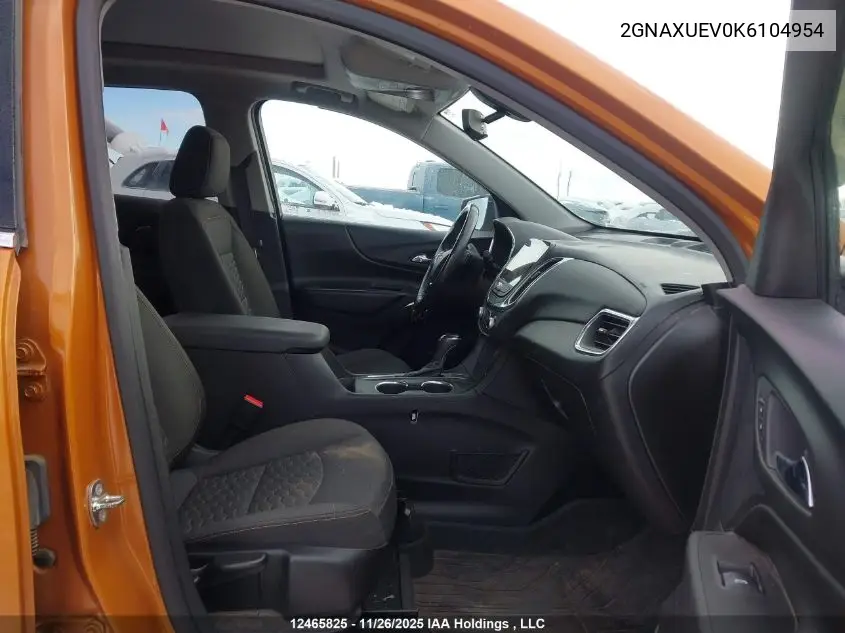 2GNAXUEV0K6104954 2019 Chevrolet Equinox 1Lt