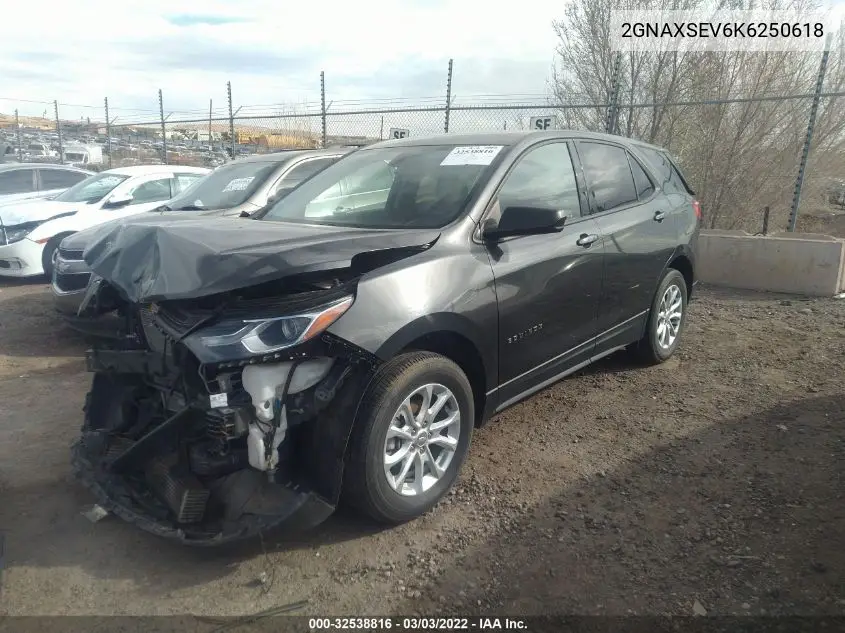 2GNAXSEV6K6250618 2019 Chevrolet Equinox Ls