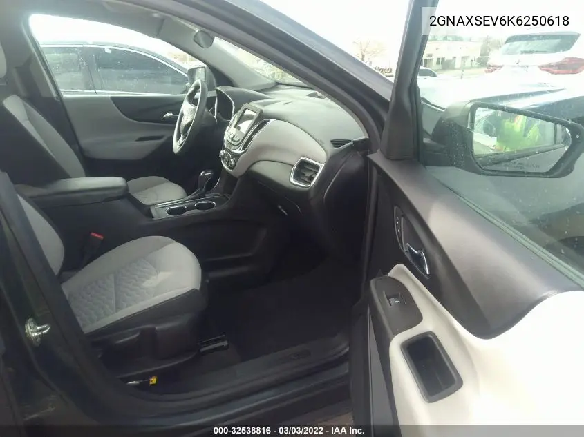 2GNAXSEV6K6250618 2019 Chevrolet Equinox Ls