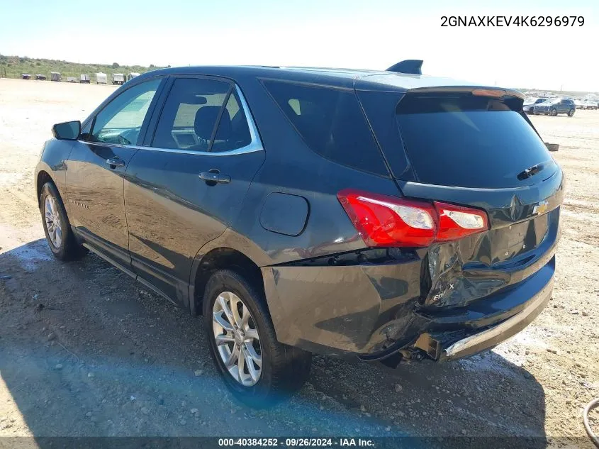 2019 Chevrolet Equinox Lt VIN: 2GNAXKEV4K6296979 Lot: 40384252