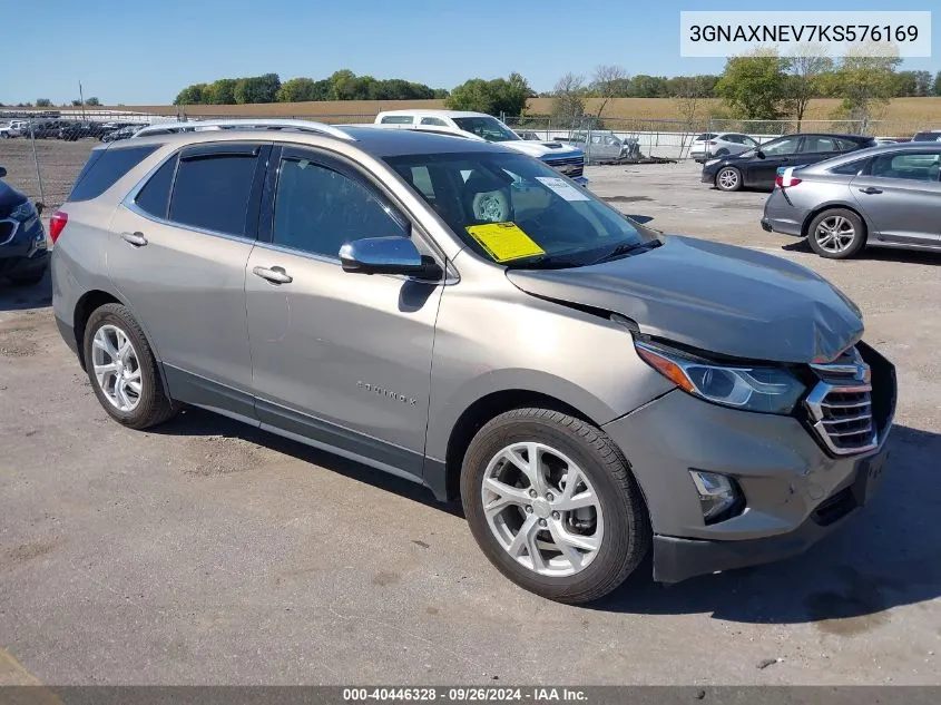 3GNAXNEV7KS576169 2019 Chevrolet Equinox Premier