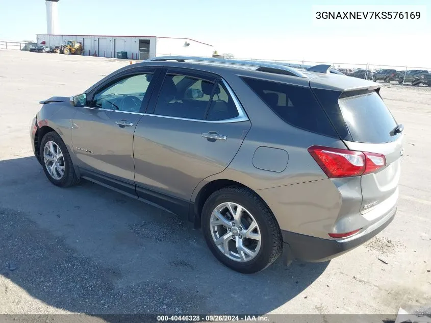 3GNAXNEV7KS576169 2019 Chevrolet Equinox Premier