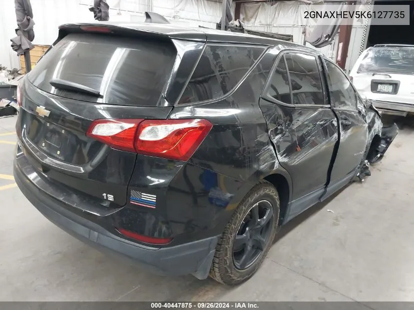 2019 Chevrolet Equinox Ls VIN: 2GNAXHEV5K6127735 Lot: 40447875