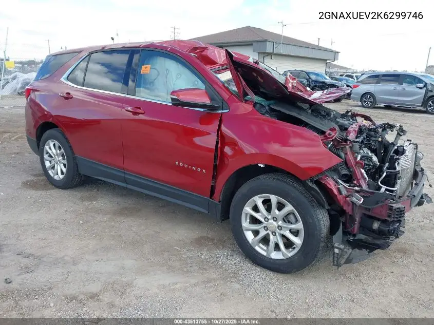 2GNAXUEV2K6299746 2019 Chevrolet Equinox Lt