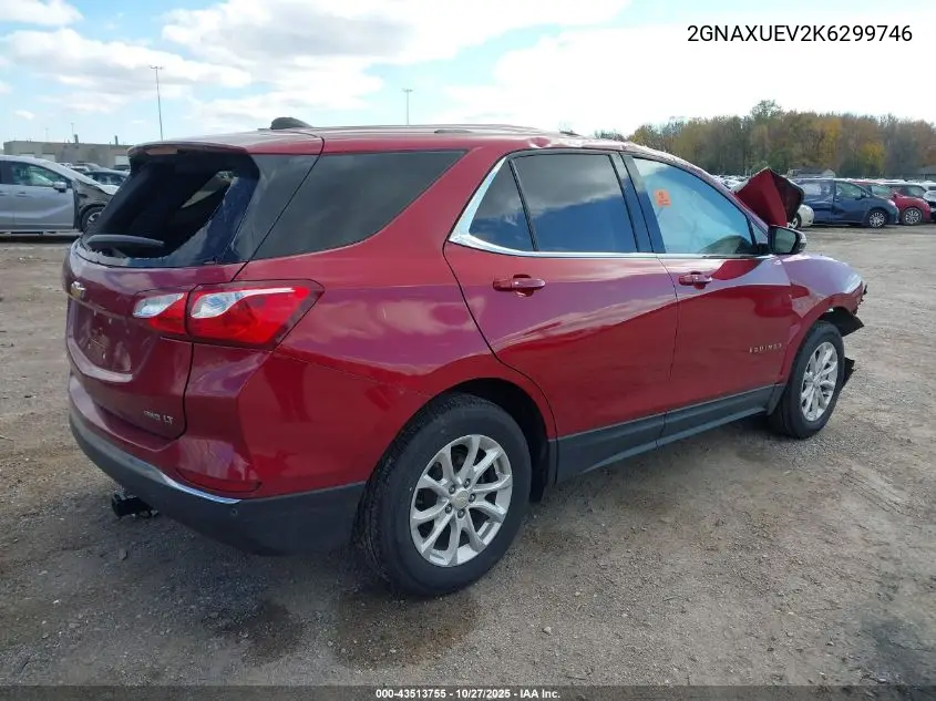 2GNAXUEV2K6299746 2019 Chevrolet Equinox Lt