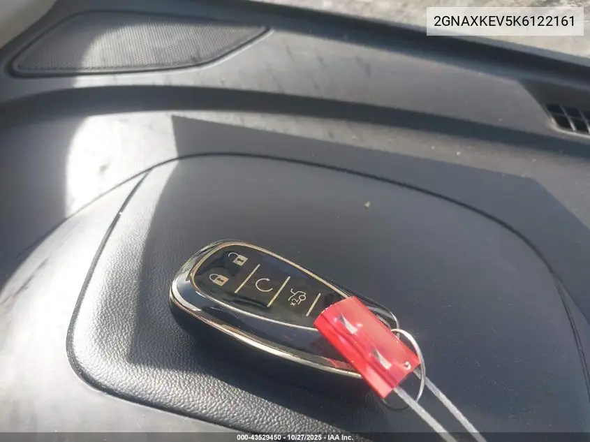 2GNAXKEV5K6122161 2019 Chevrolet Equinox Lt