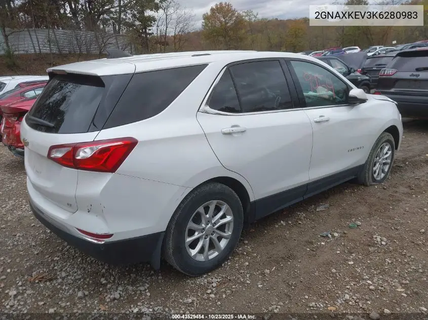 2GNAXKEV3K6280983 2019 Chevrolet Equinox Lt