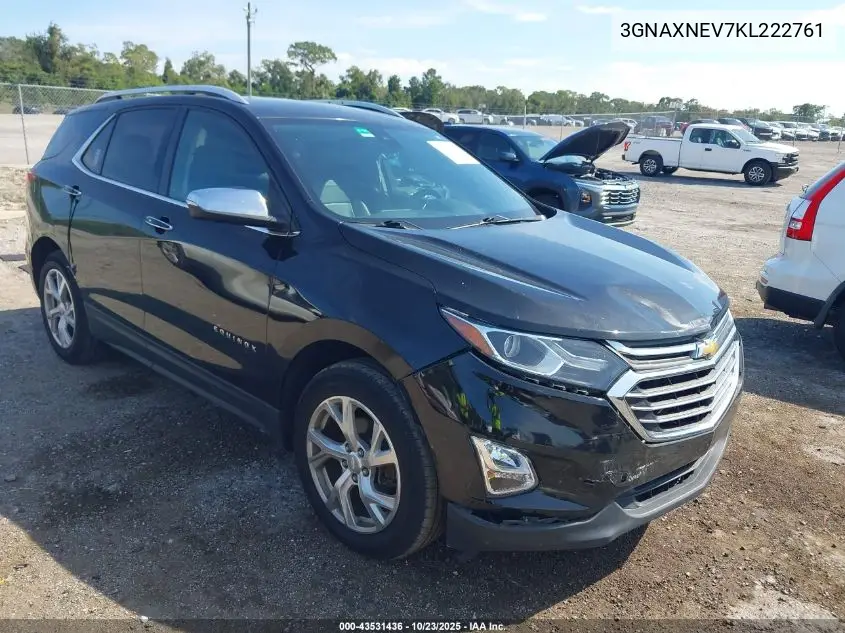 3GNAXNEV7KL222761 2019 Chevrolet Equinox Premier