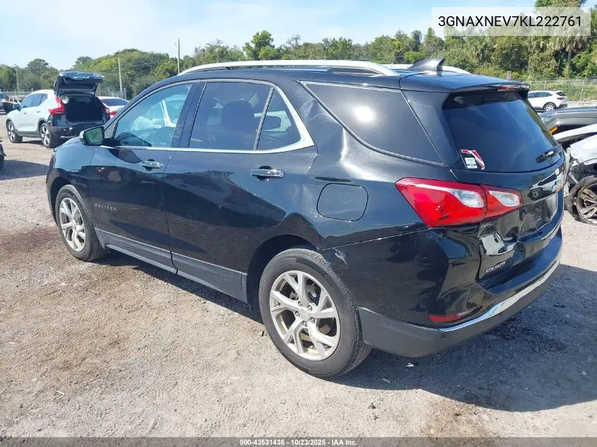 3GNAXNEV7KL222761 2019 Chevrolet Equinox Premier