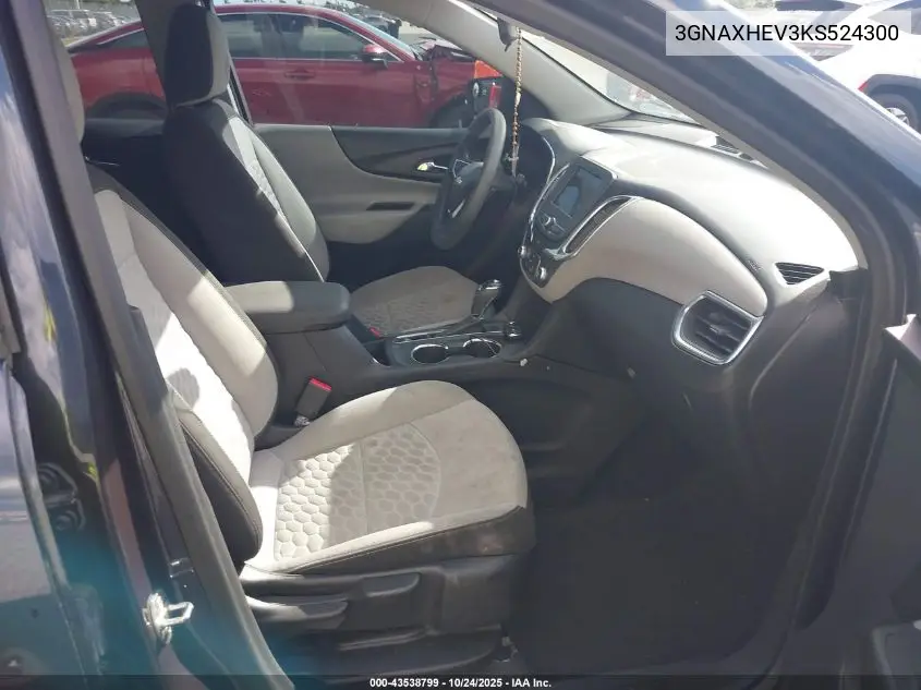 3GNAXHEV3KS524300 2019 Chevrolet Equinox Ls