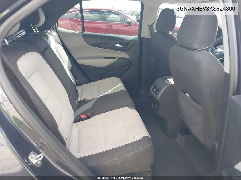 3GNAXHEV3KS524300 2019 Chevrolet Equinox Ls