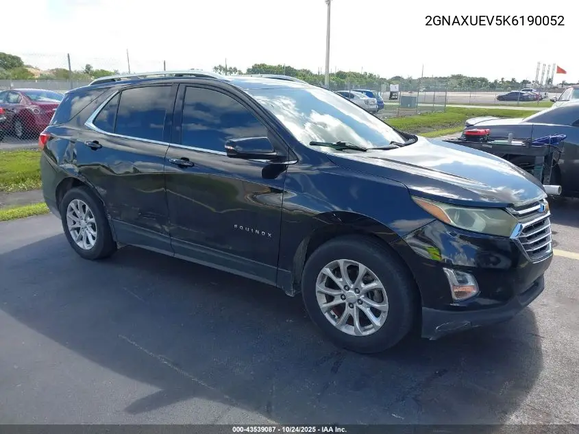 2GNAXUEV5K6190052 2019 Chevrolet Equinox Lt