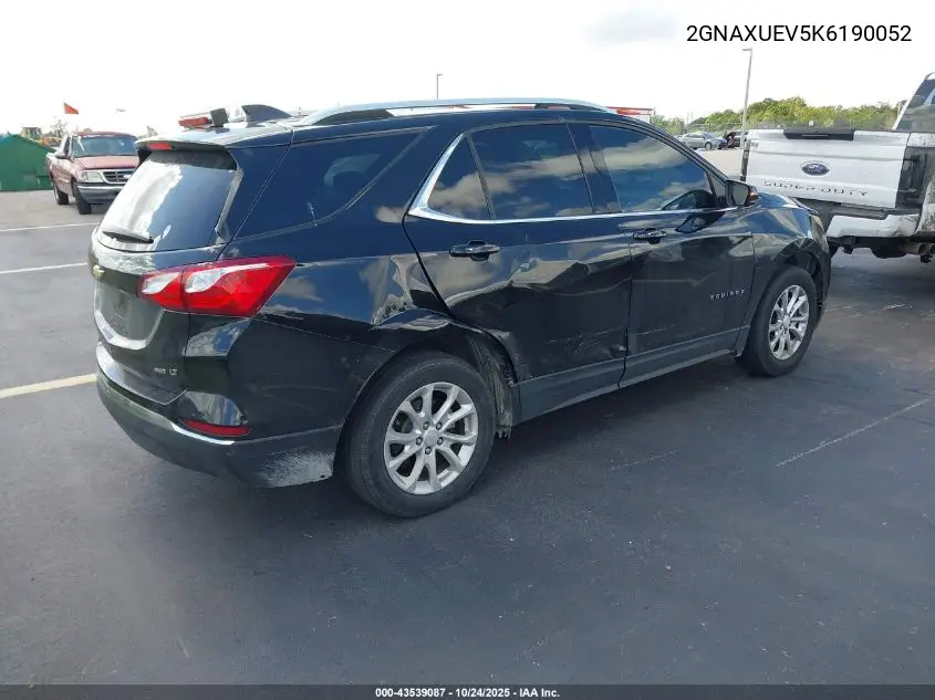 2GNAXUEV5K6190052 2019 Chevrolet Equinox Lt