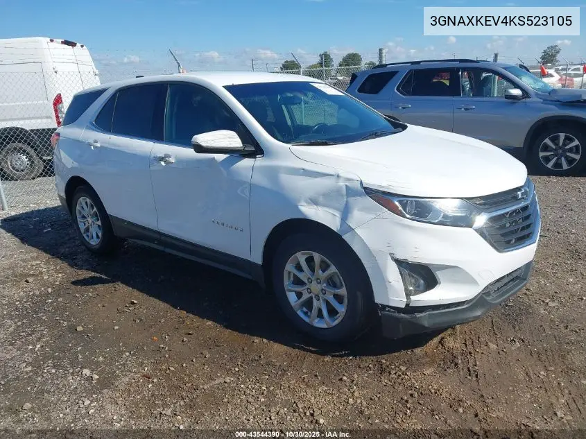 3GNAXKEV4KS523105 2019 Chevrolet Equinox Lt