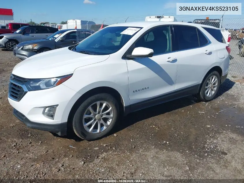 3GNAXKEV4KS523105 2019 Chevrolet Equinox Lt
