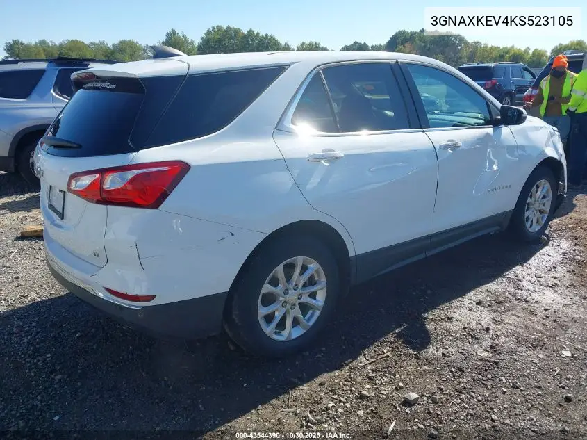 3GNAXKEV4KS523105 2019 Chevrolet Equinox Lt