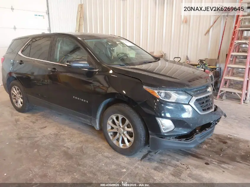 2GNAXJEV2K6269645 2019 Chevrolet Equinox Lt