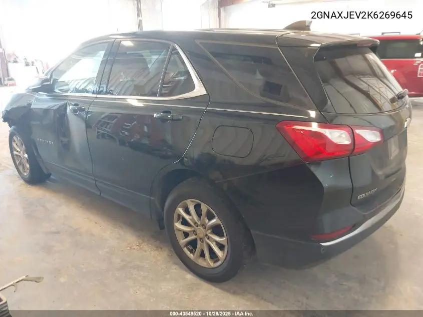 2GNAXJEV2K6269645 2019 Chevrolet Equinox Lt