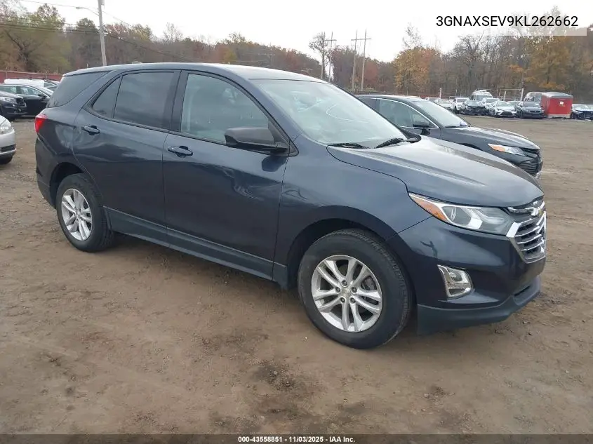 3GNAXSEV9KL262662 2019 Chevrolet Equinox Ls