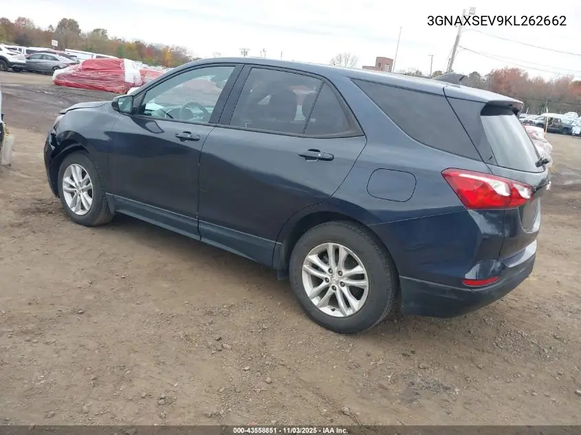 3GNAXSEV9KL262662 2019 Chevrolet Equinox Ls