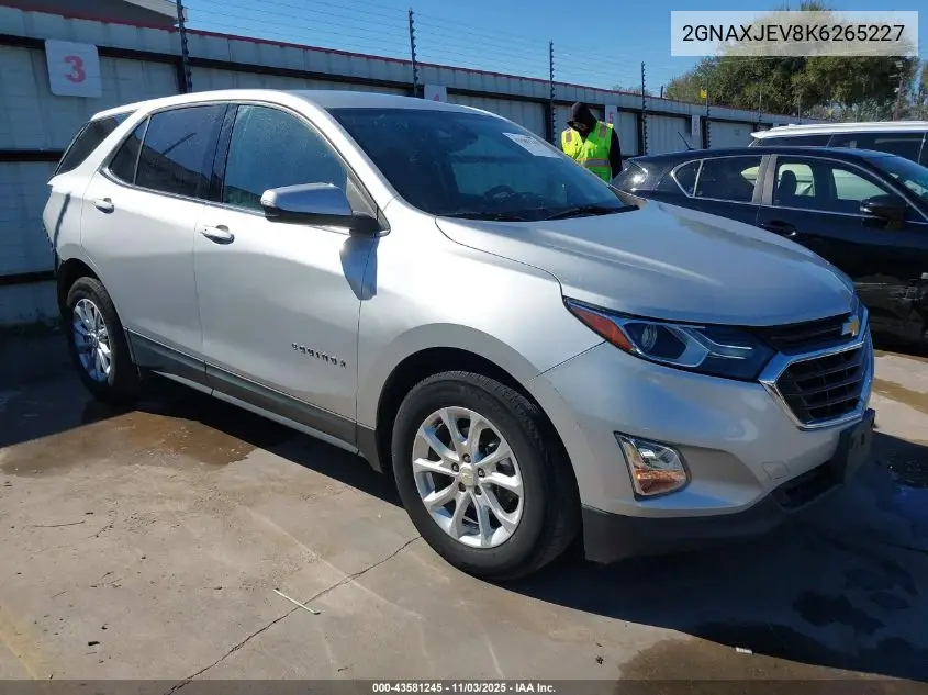 2GNAXJEV8K6265227 2019 Chevrolet Equinox Lt
