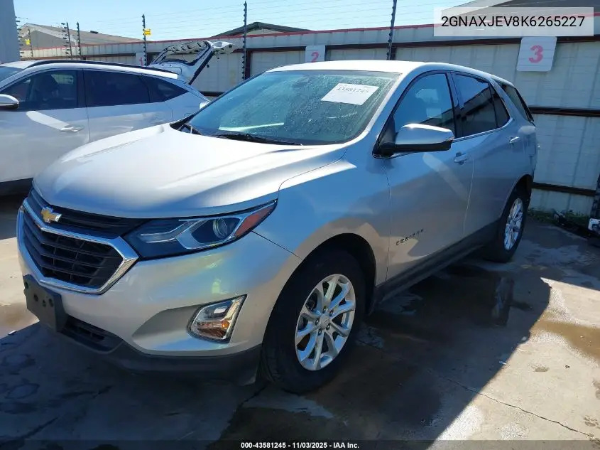 2GNAXJEV8K6265227 2019 Chevrolet Equinox Lt