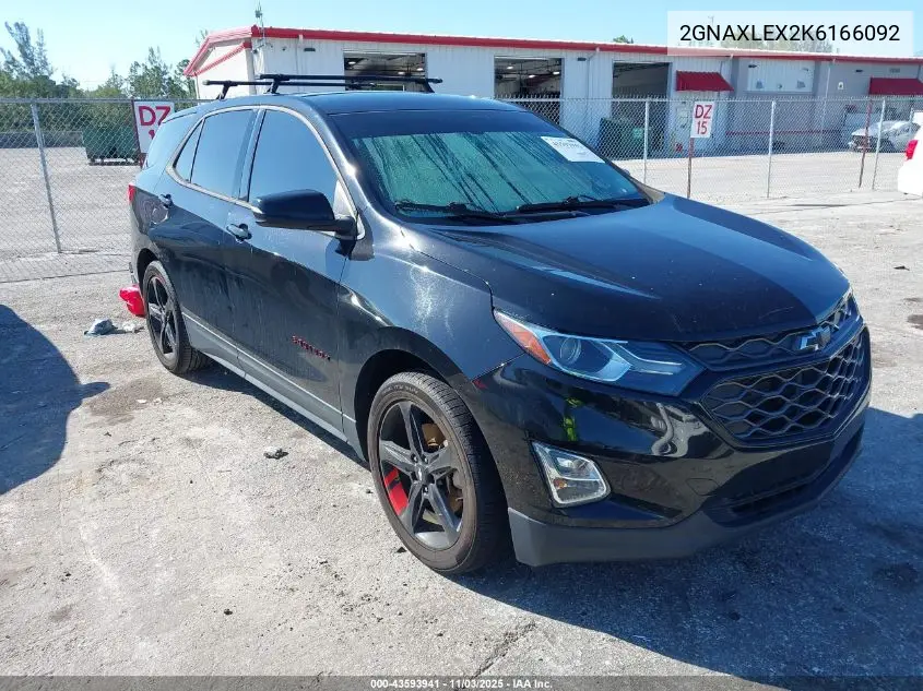 2GNAXLEX2K6166092 2019 Chevrolet Equinox Lt