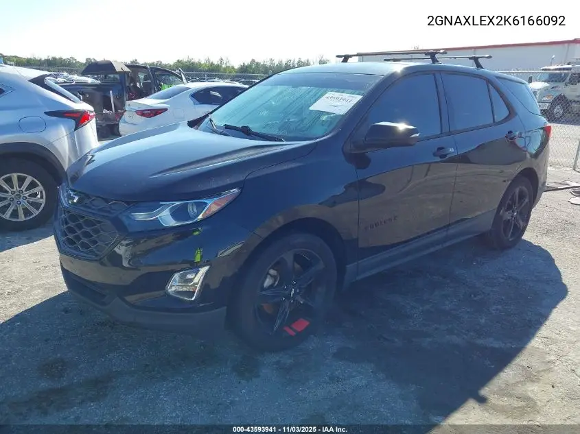 2GNAXLEX2K6166092 2019 Chevrolet Equinox Lt