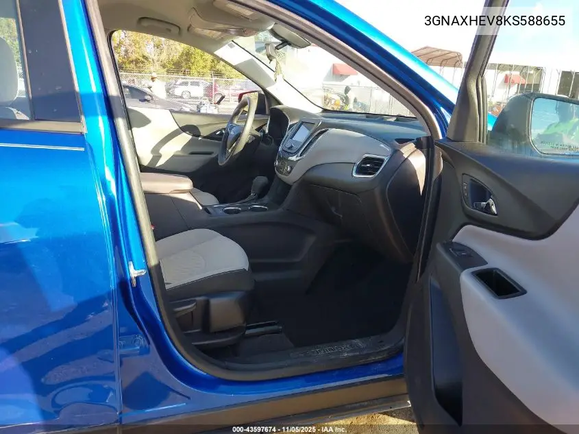 3GNAXHEV8KS588655 2019 Chevrolet Equinox Ls