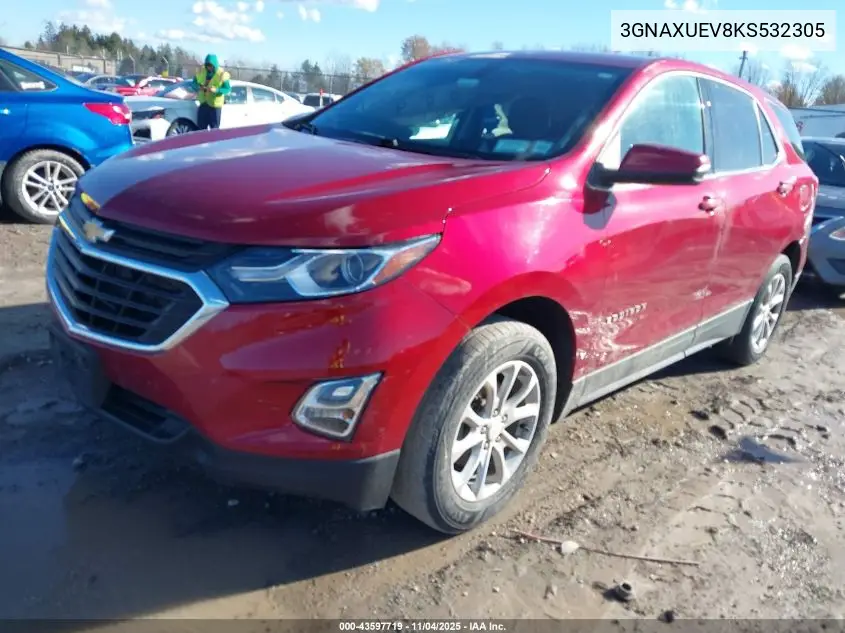 3GNAXUEV8KS532305 2019 Chevrolet Equinox Lt