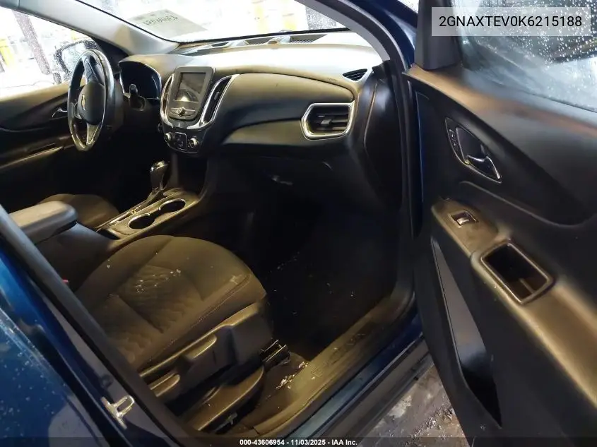 2GNAXTEV0K6215188 2019 Chevrolet Equinox Lt
