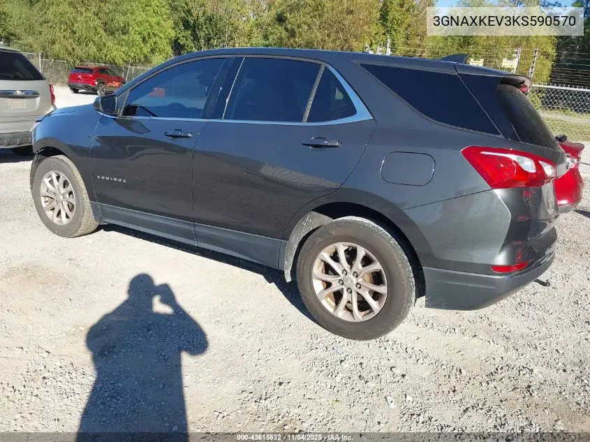 3GNAXKEV3KS590570 2019 Chevrolet Equinox Lt