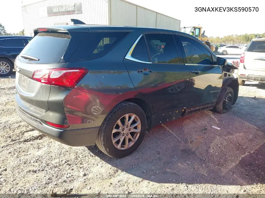 3GNAXKEV3KS590570 2019 Chevrolet Equinox Lt
