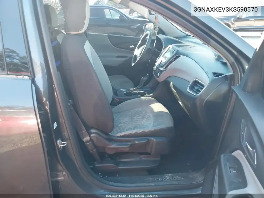 3GNAXKEV3KS590570 2019 Chevrolet Equinox Lt