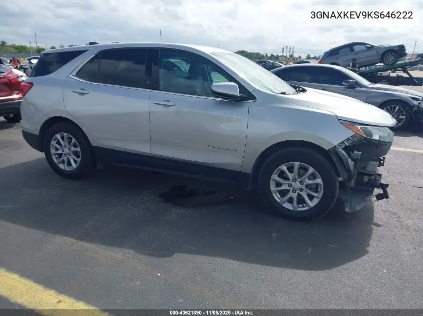 3GNAXKEV9KS646222 2019 Chevrolet Equinox Lt