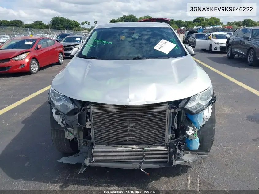 3GNAXKEV9KS646222 2019 Chevrolet Equinox Lt