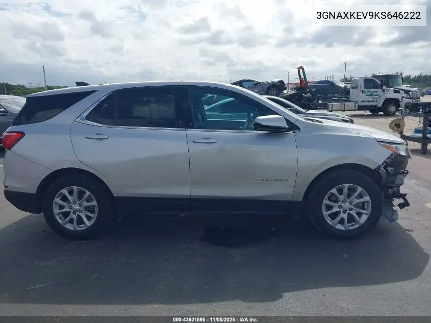 3GNAXKEV9KS646222 2019 Chevrolet Equinox Lt
