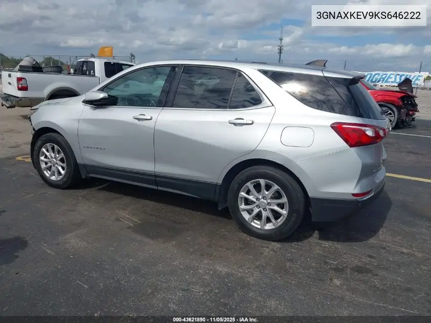 3GNAXKEV9KS646222 2019 Chevrolet Equinox Lt
