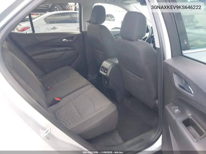 3GNAXKEV9KS646222 2019 Chevrolet Equinox Lt