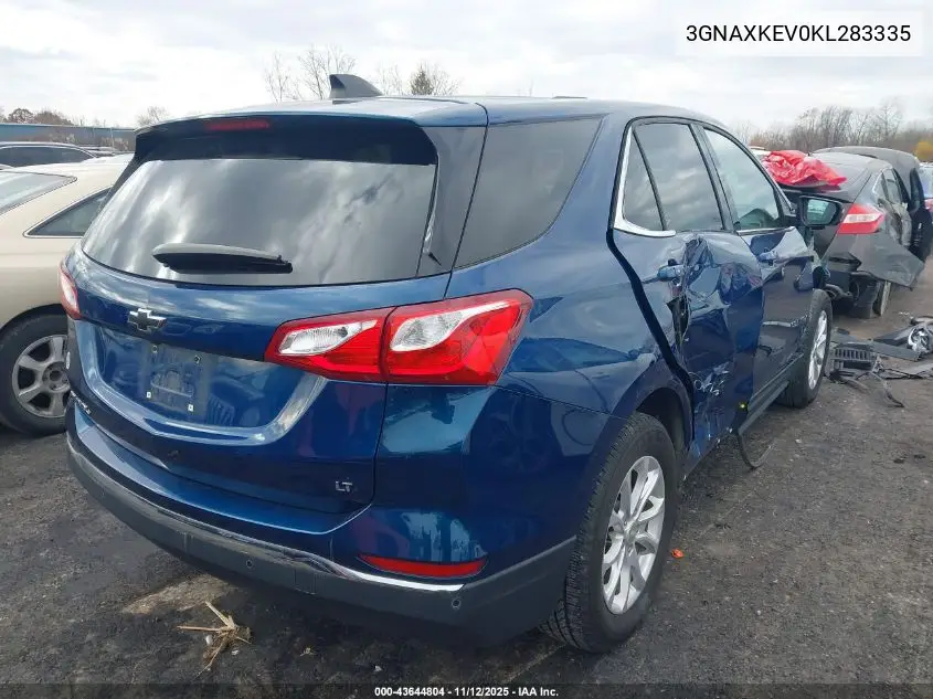 3GNAXKEV0KL283335 2019 Chevrolet Equinox Lt