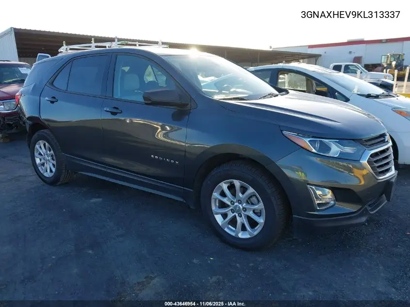 3GNAXHEV9KL313337 2019 Chevrolet Equinox Ls