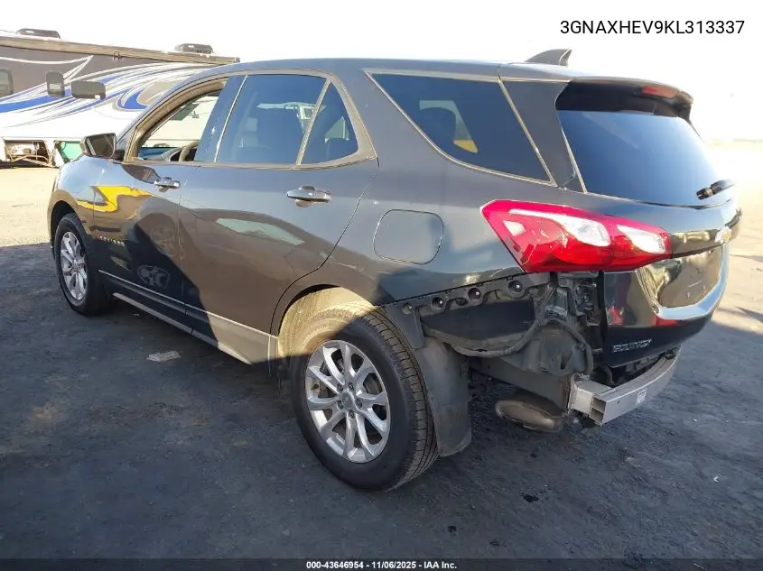 3GNAXHEV9KL313337 2019 Chevrolet Equinox Ls