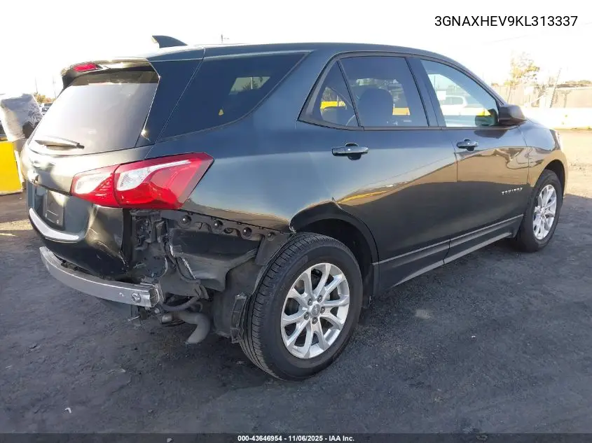 3GNAXHEV9KL313337 2019 Chevrolet Equinox Ls