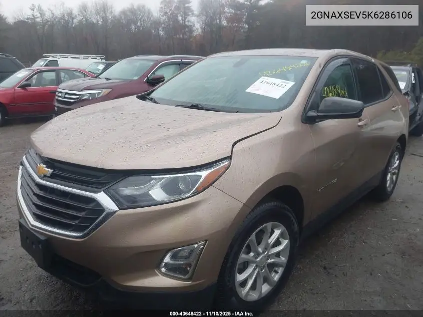 2GNAXSEV5K6286106 2019 Chevrolet Equinox Ls