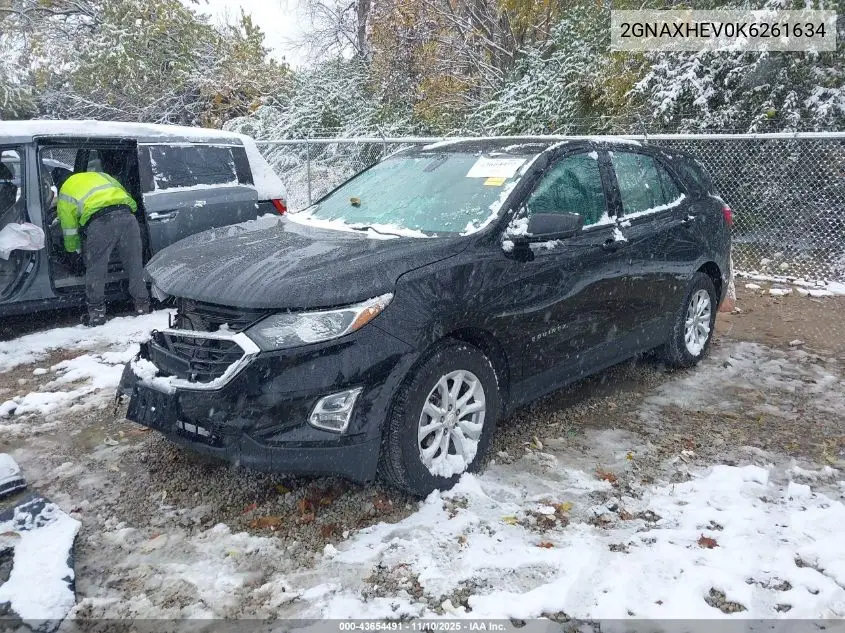 2GNAXHEV0K6261634 2019 Chevrolet Equinox Ls