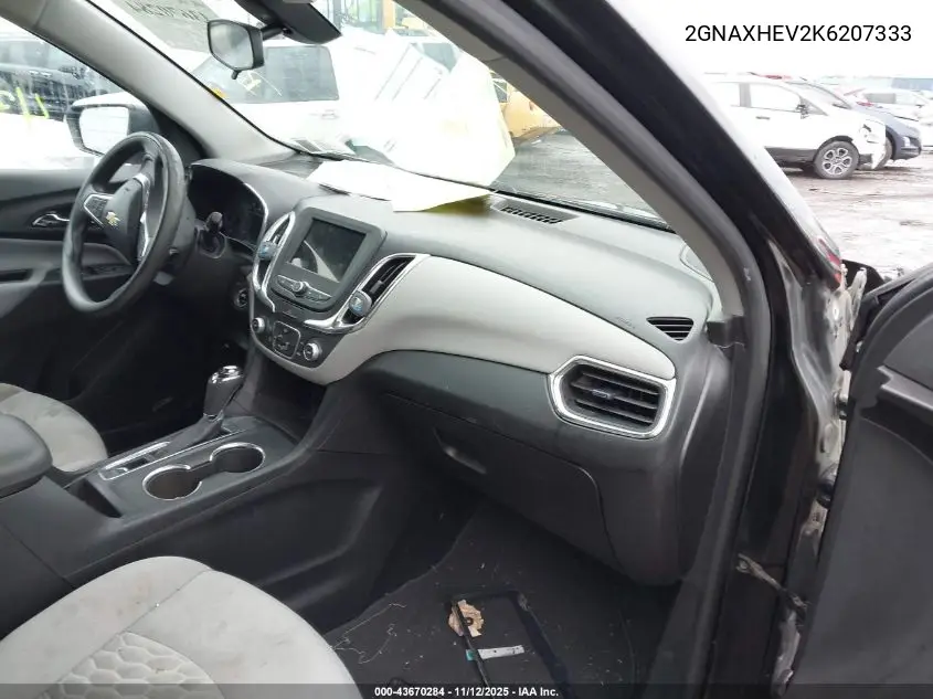 2GNAXHEV2K6207333 2019 Chevrolet Equinox Ls