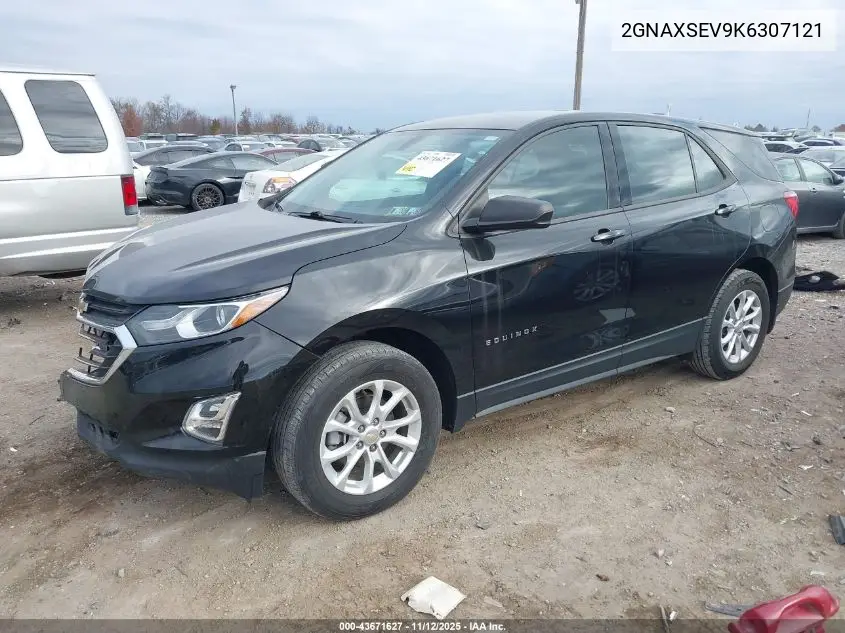 2GNAXSEV9K6307121 2019 Chevrolet Equinox Ls